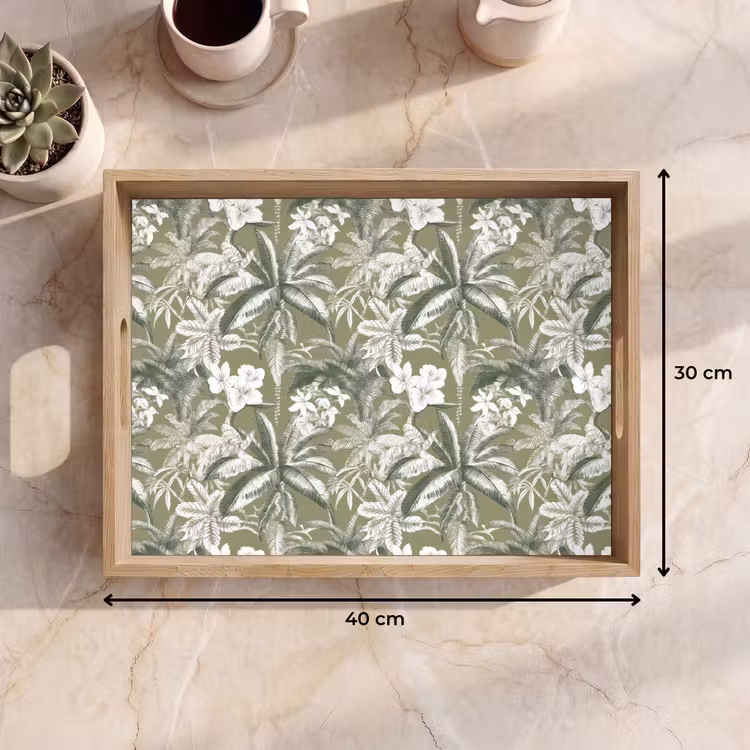 Vassoio - Botanico - Fiori - Verde — 7