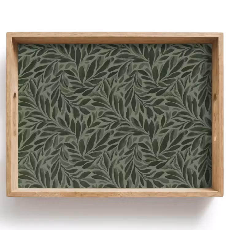 Vassoio - Foglie - Biologico - Verde — 1