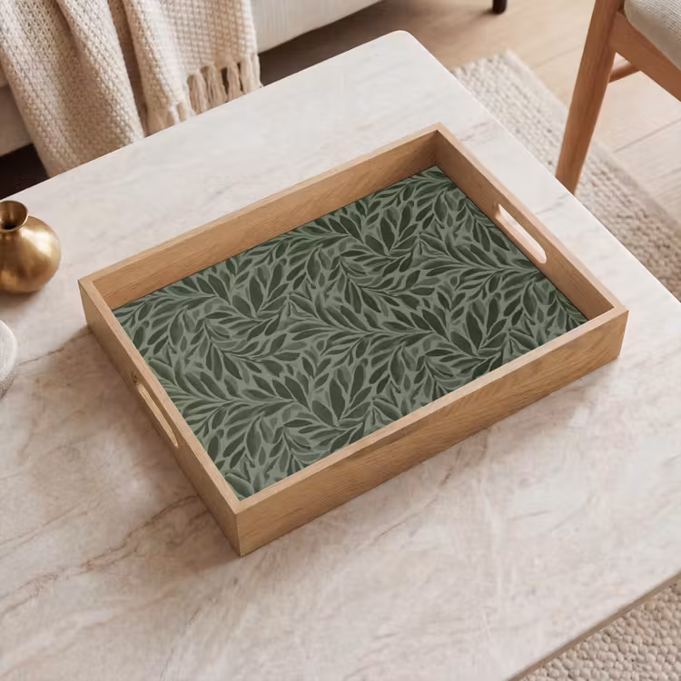 Vassoio - Foglie - Biologico - Verde — 2