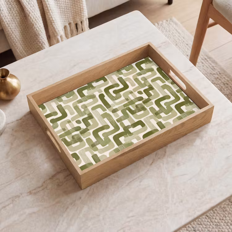 Vassoio - Moderno - Grafico - Verde — 2