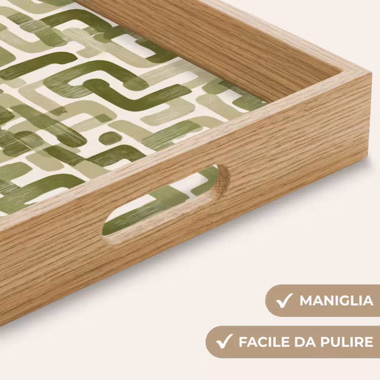 Vassoio - Moderno - Grafico - Verde — 8