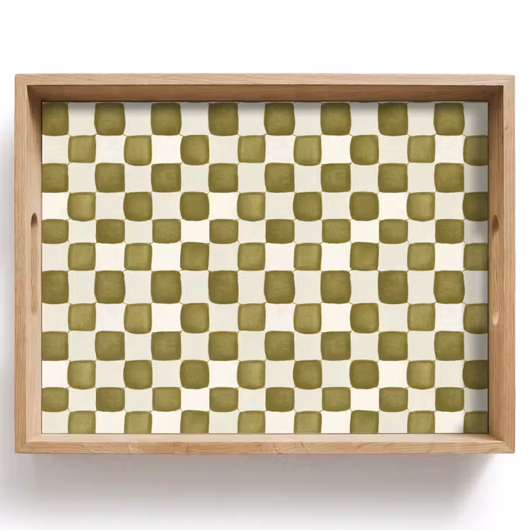 Vassoio - Scacchi - Modello - Verde — 1