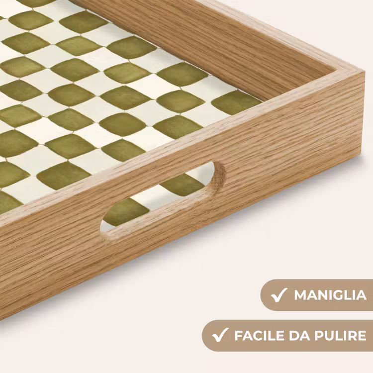Vassoio - Scacchi - Modello - Verde — 8
