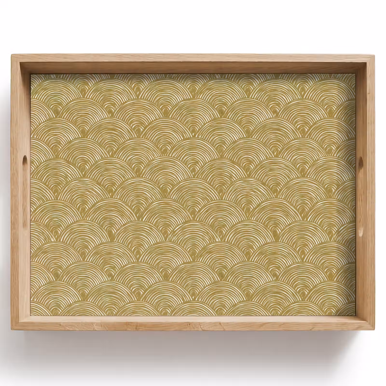 Vassoio - Ventaglio - Geometrico - Verde — 1