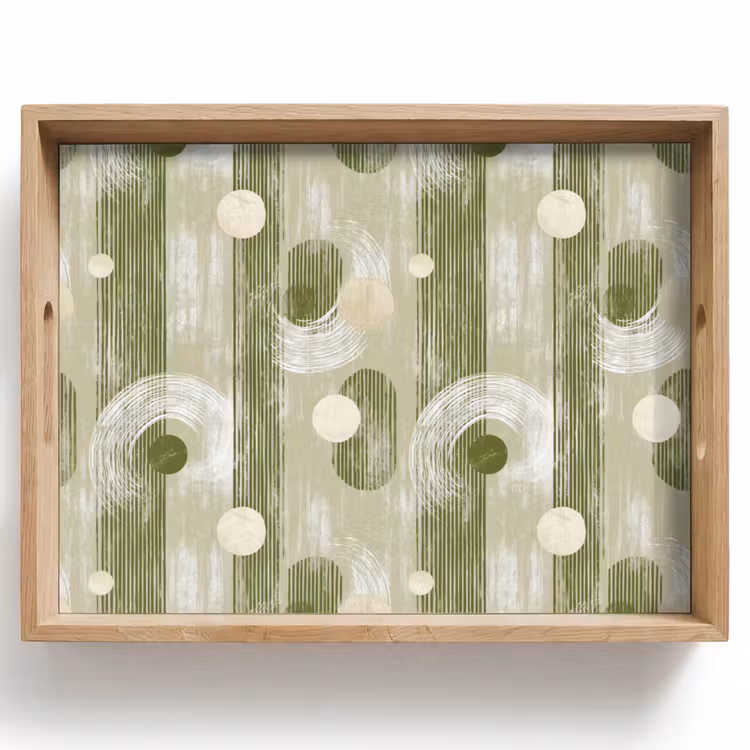Vassoio - Artistico - Moderno - Verde — 1