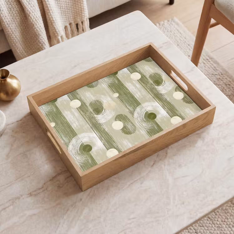 Vassoio - Artistico - Moderno - Verde — 2