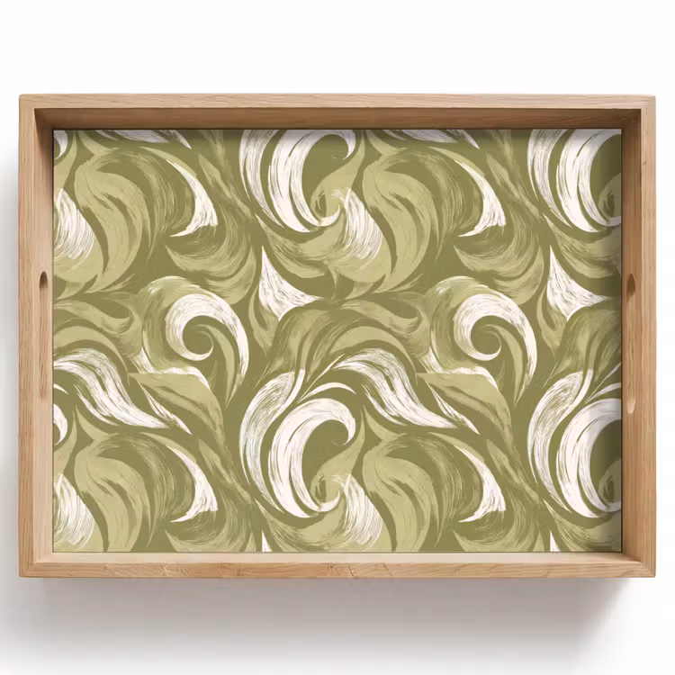 Vassoio - Astratto - Texture - Verde — 1