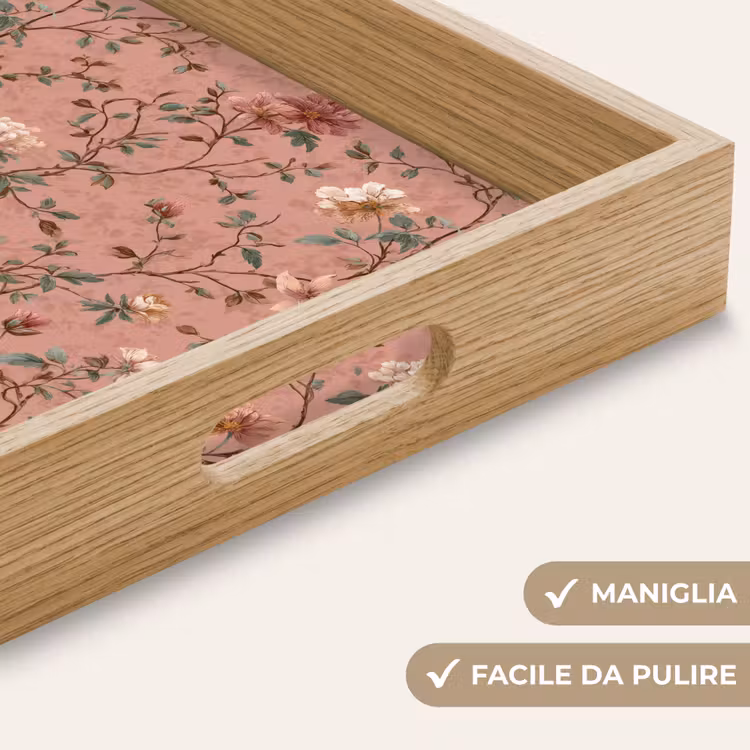 Vassoio - Botanico - Fiori - Rosa — 8