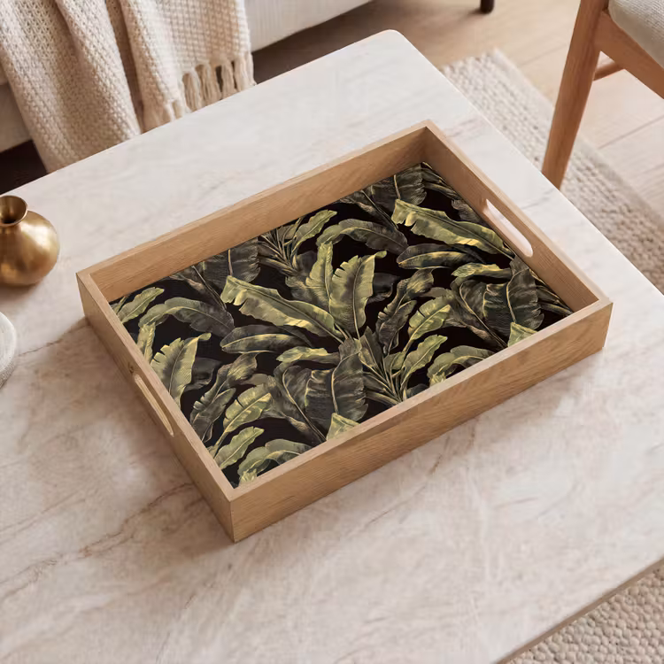 Vassoio - Botanico - Foglie - Verde — 2