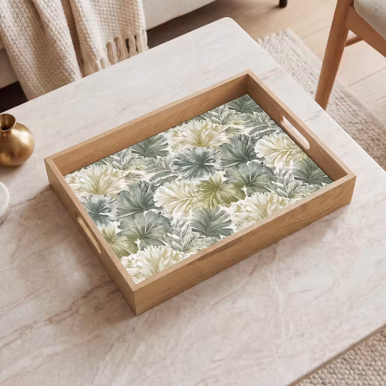 Vassoio - Foglie - Botanico - Verde — 2
