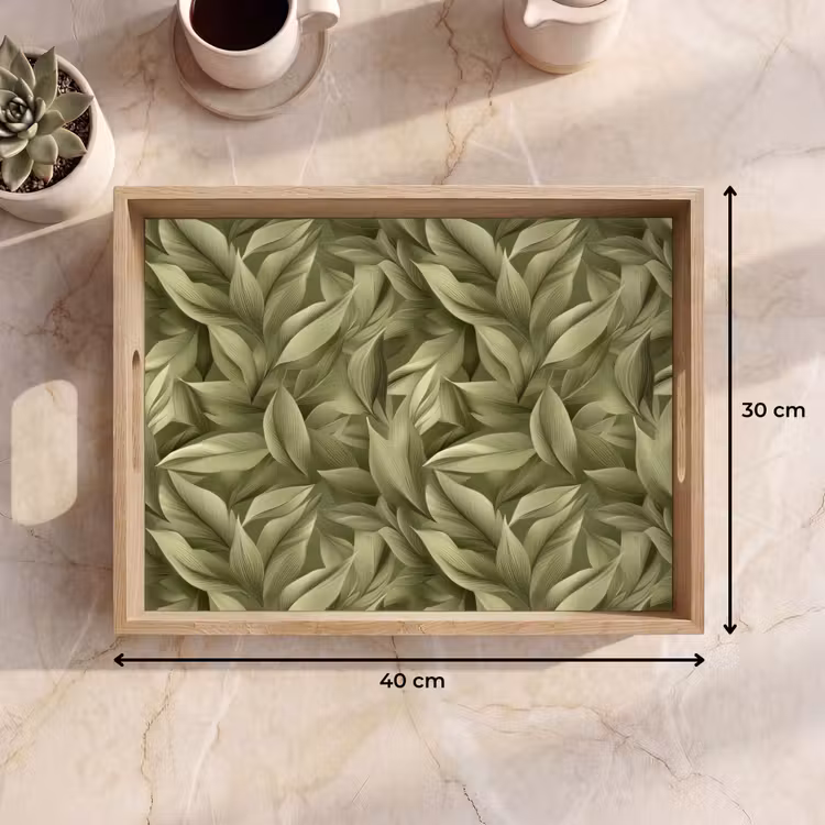 Vassoio - Foglie - Moderno - Verde — 7