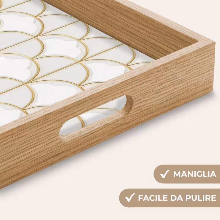 Vassoio - Mosaico - Archi - Oro — 8
