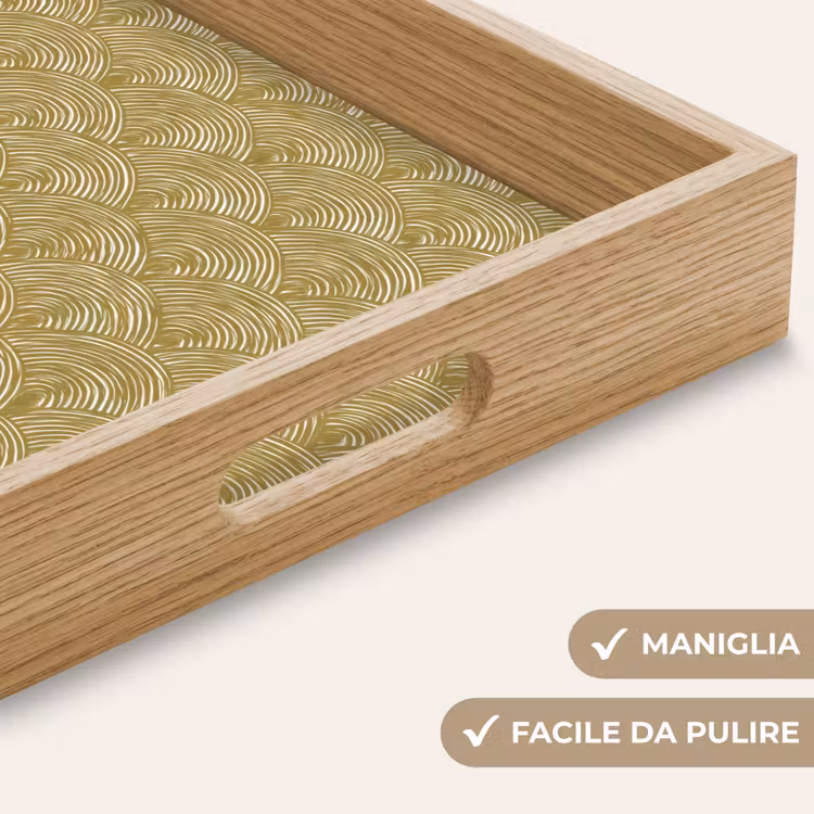 Vassoio - Ventaglio - Geometrico - Verde — 8