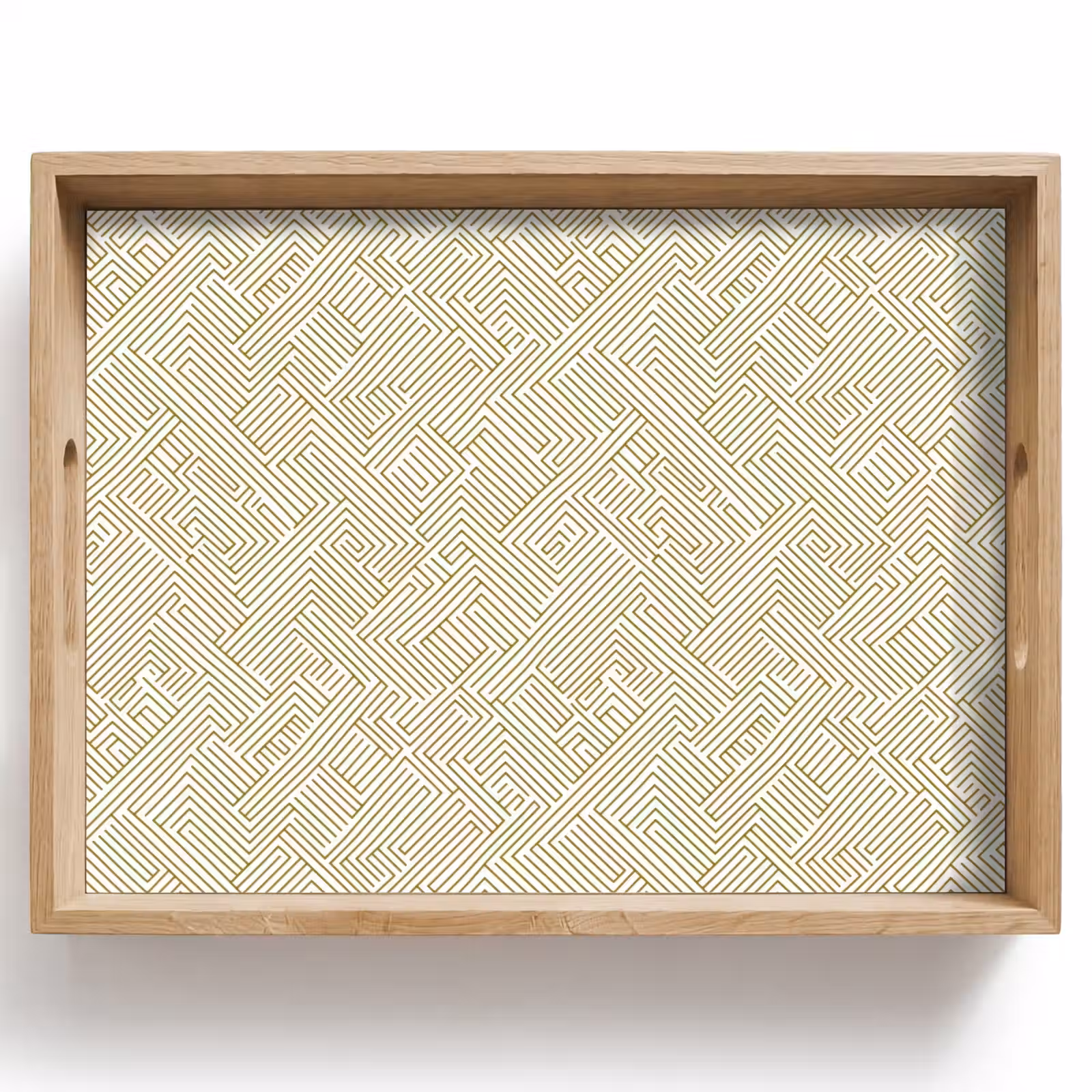 Vassoio - Geometrico - Linee - Verde — 1