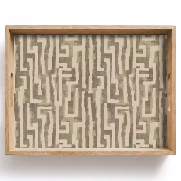 Vassoio - Astratto - Geometrico - Verde — 1