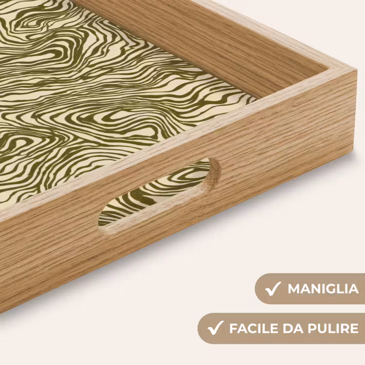 Vassoio - Astratto - Marmo - Verde — 8