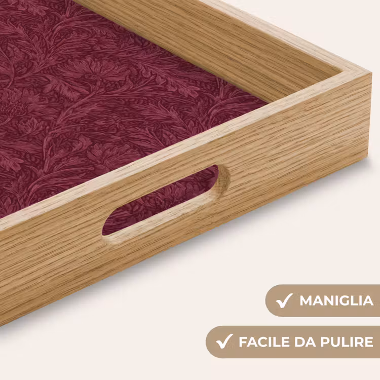 Vassoio - Foglie - Motivo - Viola — 8