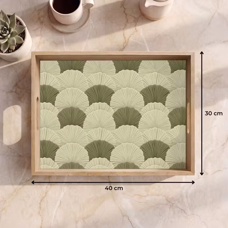 Vassoio - Foglie - Texture - Verde — 7