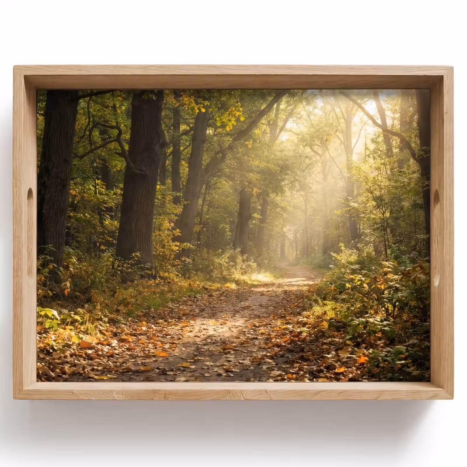 Vassoio - Luce del sole - sentiero forestale - alberi — 1