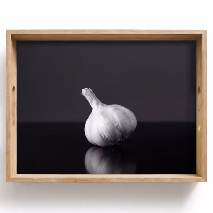 Vassoio - Aglio - Nero - Bianco — 1