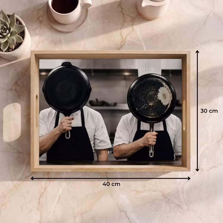 Vassoio - Cuochi - Padelle - Cucina — 7