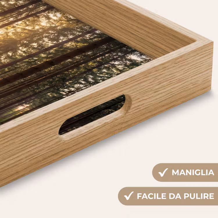 Vassoio - Foresta - Erba - Luce del sole — 8