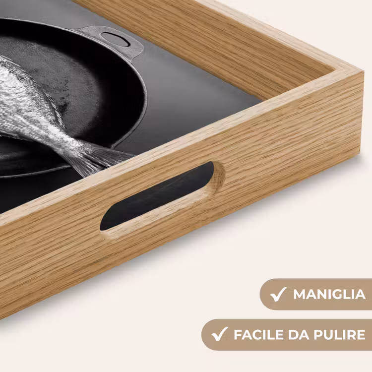 Vassoio - Pan - Pesce - Nero - Bianco — 8