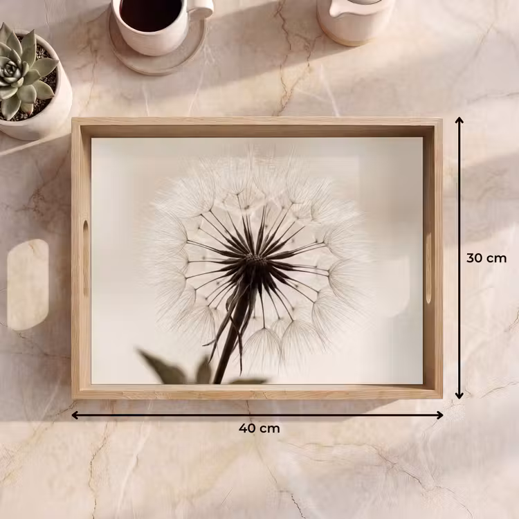 Vassoio - Dandelion - Minimalista - Bianco — 7