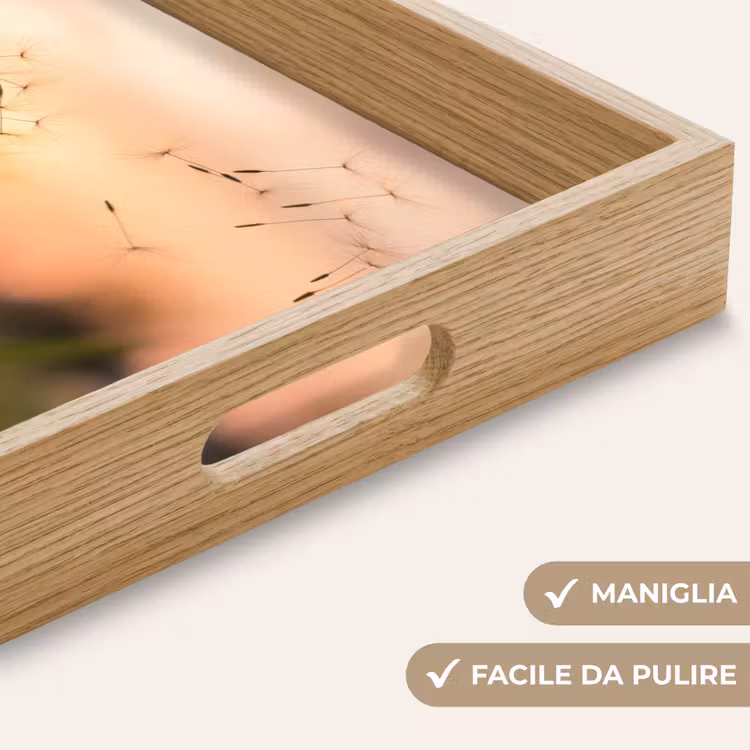 Vassoio - Dente di leone - Tramonto - Campo — 8