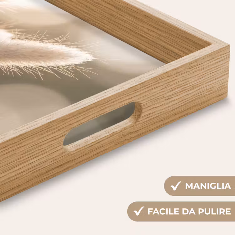 Vassoio - Erba a coda di castoro - Bianco - Luce solare — 8