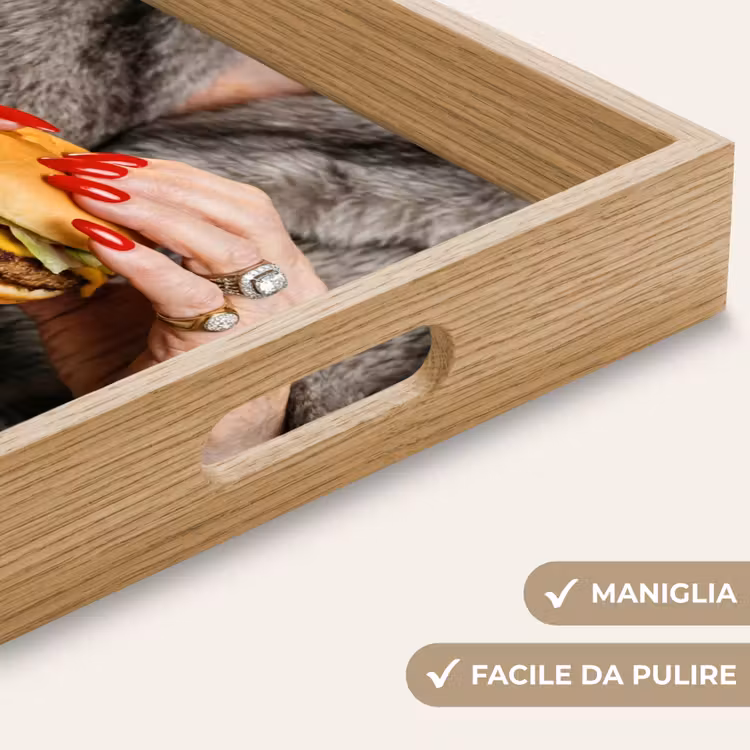 Vassoio - Donna - Hamburger - Pelliccia — 8
