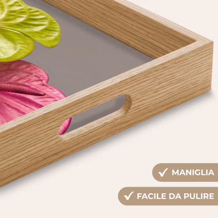 Vassoio - Piante - Anthurium - Verde - Rosa — 8