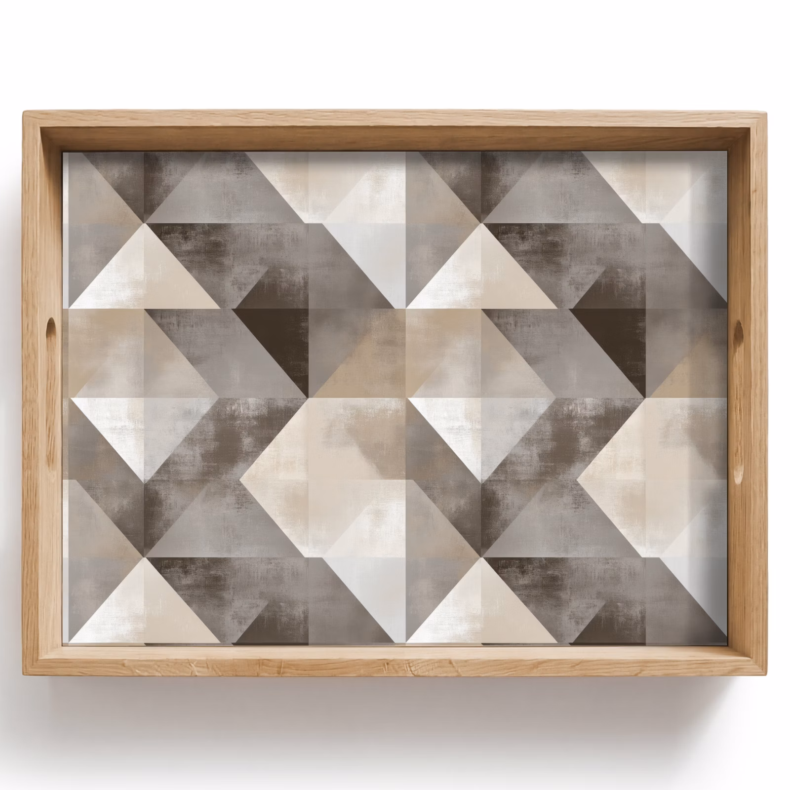Vassoio - Geometrico - Motivo - Tonalità della terra — 1