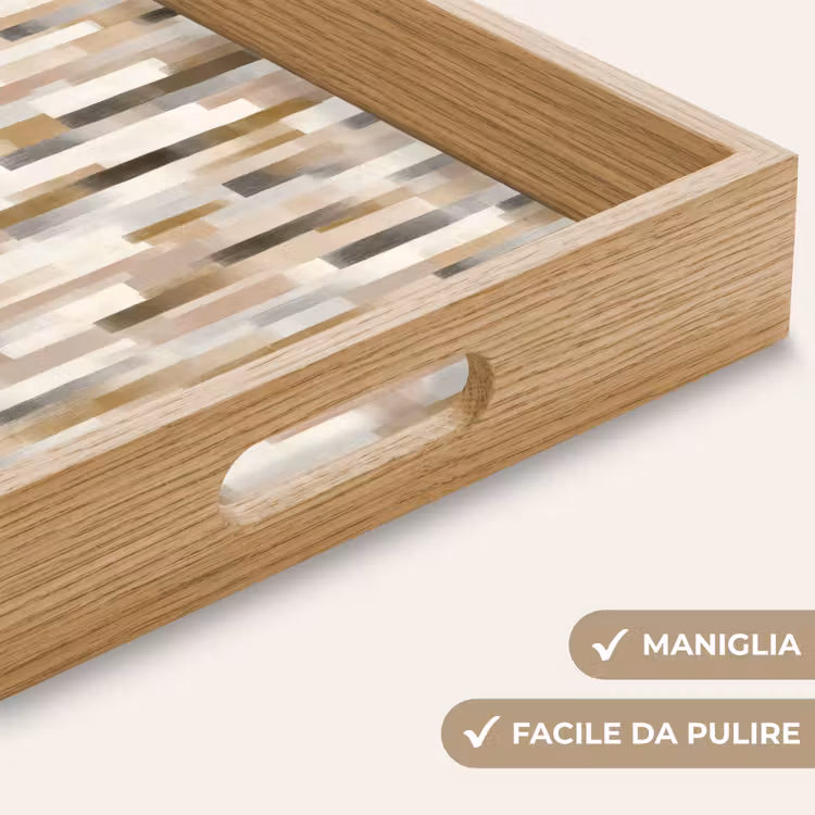 Vassoio - Astratto - Motivo - Pennellate — 8