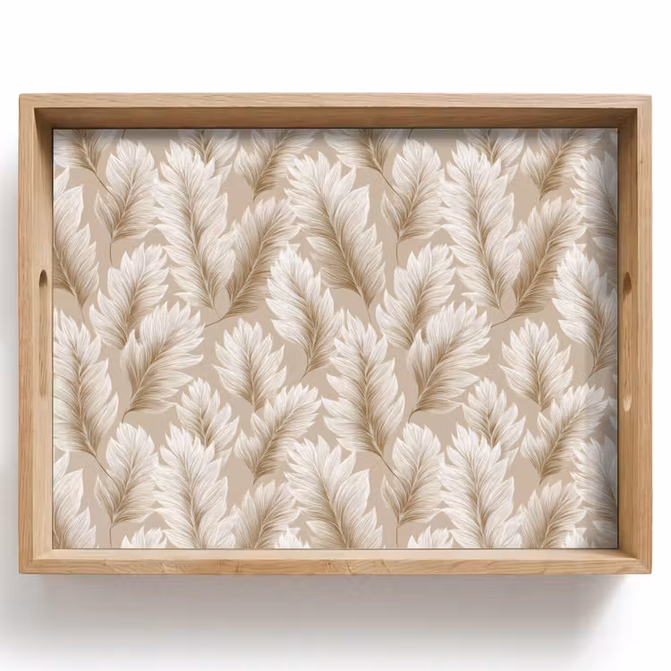 Vassoio - Botanico - Motivo - Beige — 1