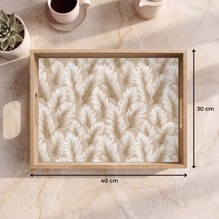 Vassoio - Botanico - Motivo - Beige — 7