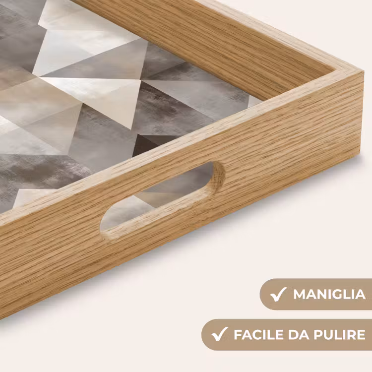 Vassoio - Geometrico - Motivo - Tonalità della terra — 8