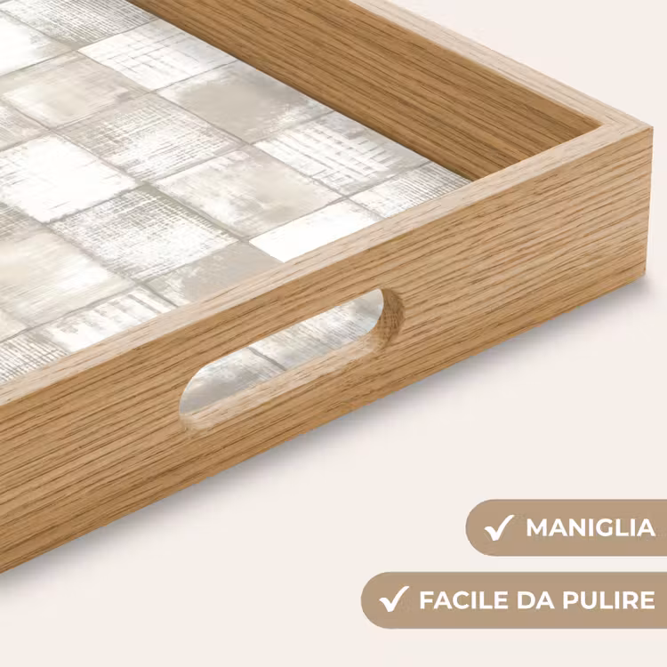Vassoio - Piastrella - Motivo - Intemperie — 8