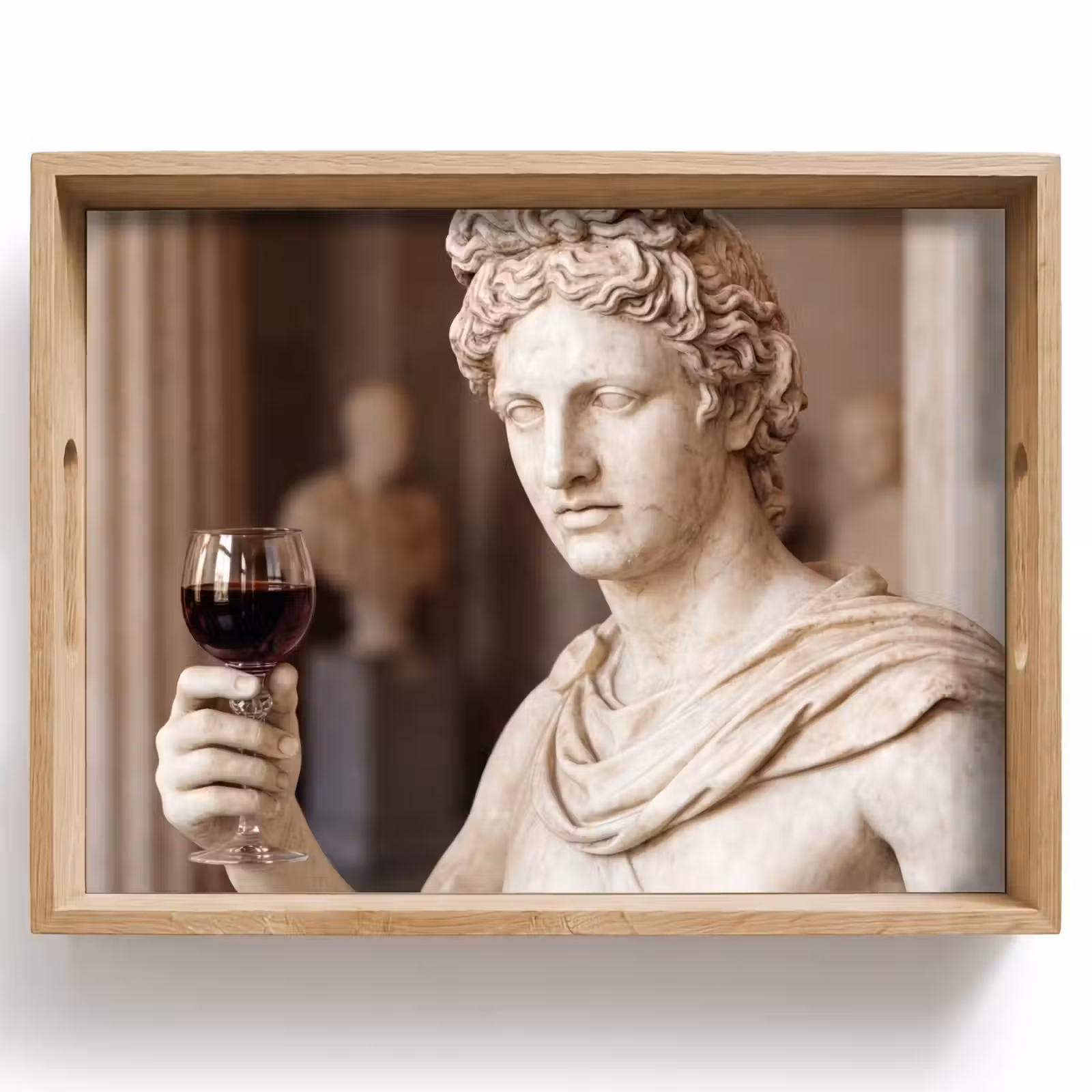 Vassoio - Classico - Marmo - Vino — 1