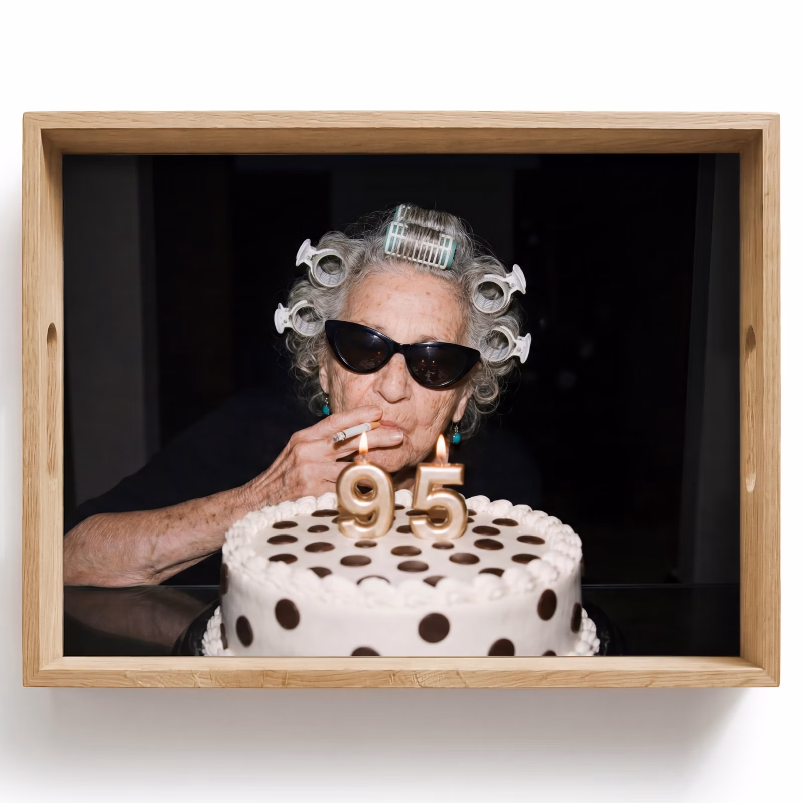 Vassoio - Compleanno - Spilla riccia - Nonna — 1