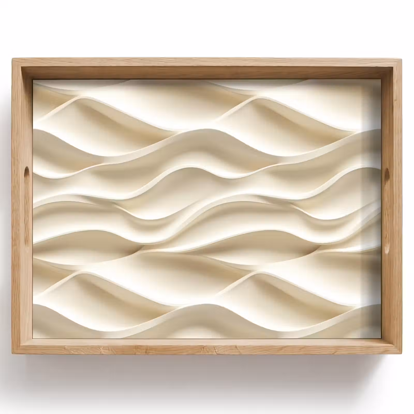 Vassoio - Linee - Ondulate - Crema — 1