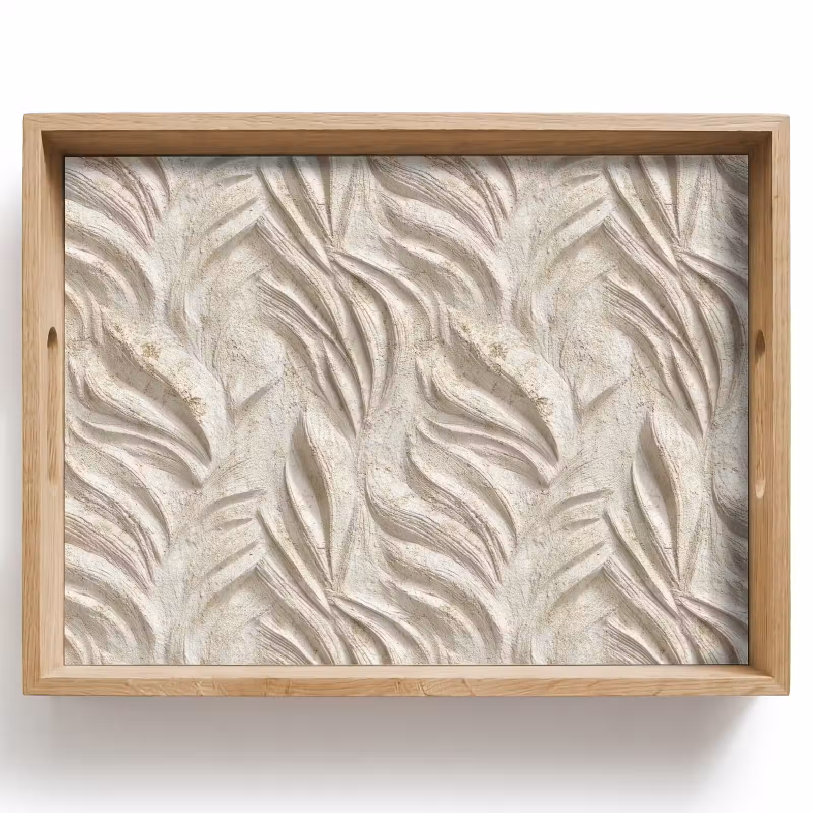 Vassoio - Struttura - Rilievo - Beige — 1