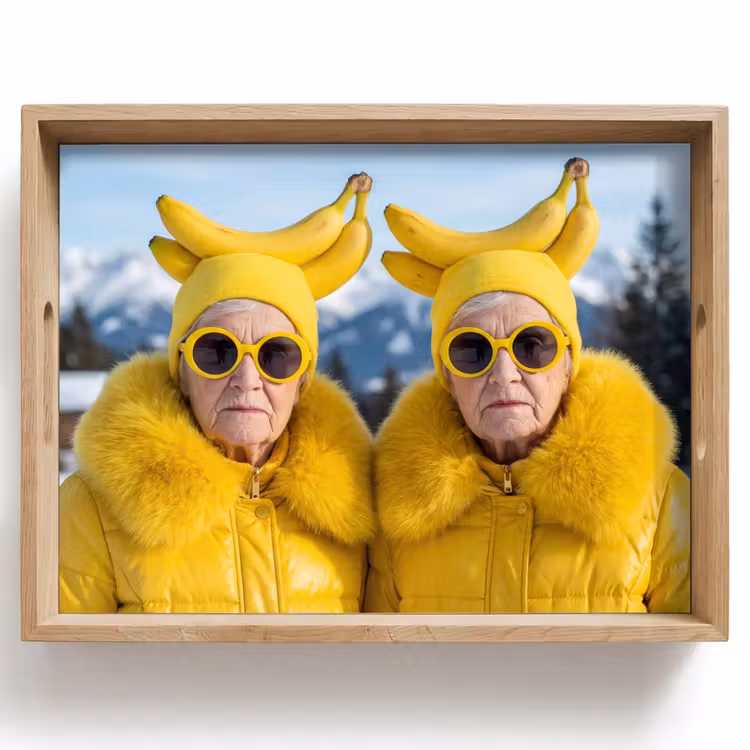 Vassoio - Donne - Banane - Giallo — 1