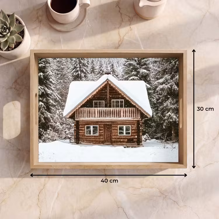 Vassoio - Home - Foresta - Inverno - Natura - Neve — 7