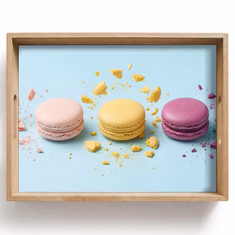 Vassoio - Macaron - Colorati - Pastello — 1