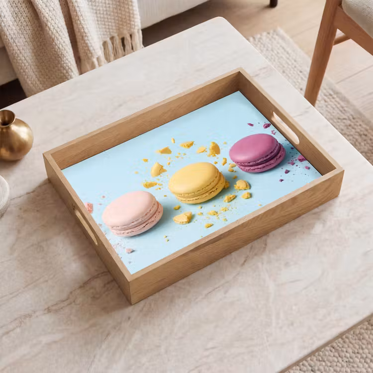 Vassoio - Macaron - Colorati - Pastello — 2