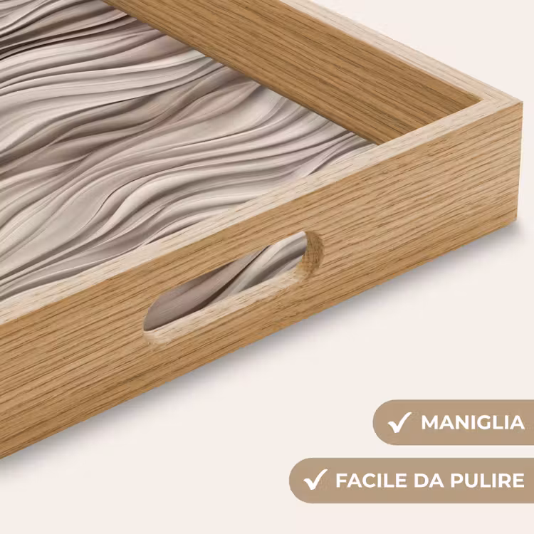 Vassoio - Onde - 3D - Crema — 8