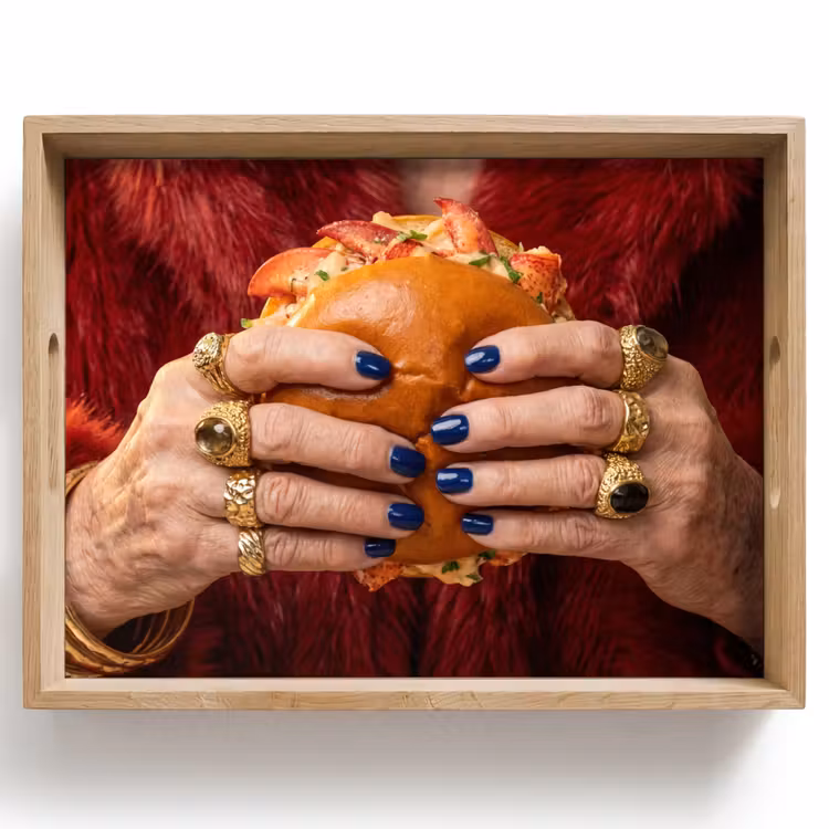 Vassoio - Roll - Pelliccia - Oro — 1