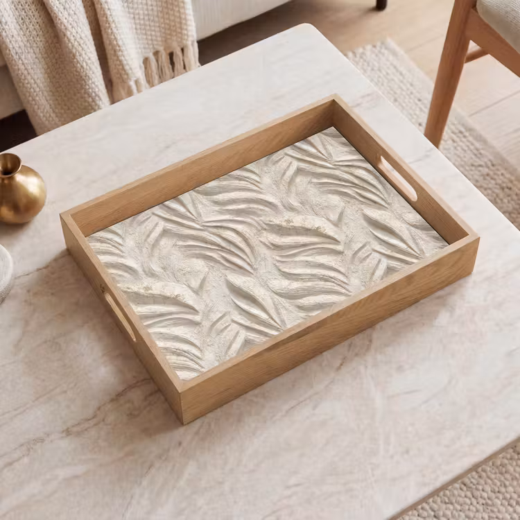 Vassoio - Struttura - Rilievo - Beige — 2