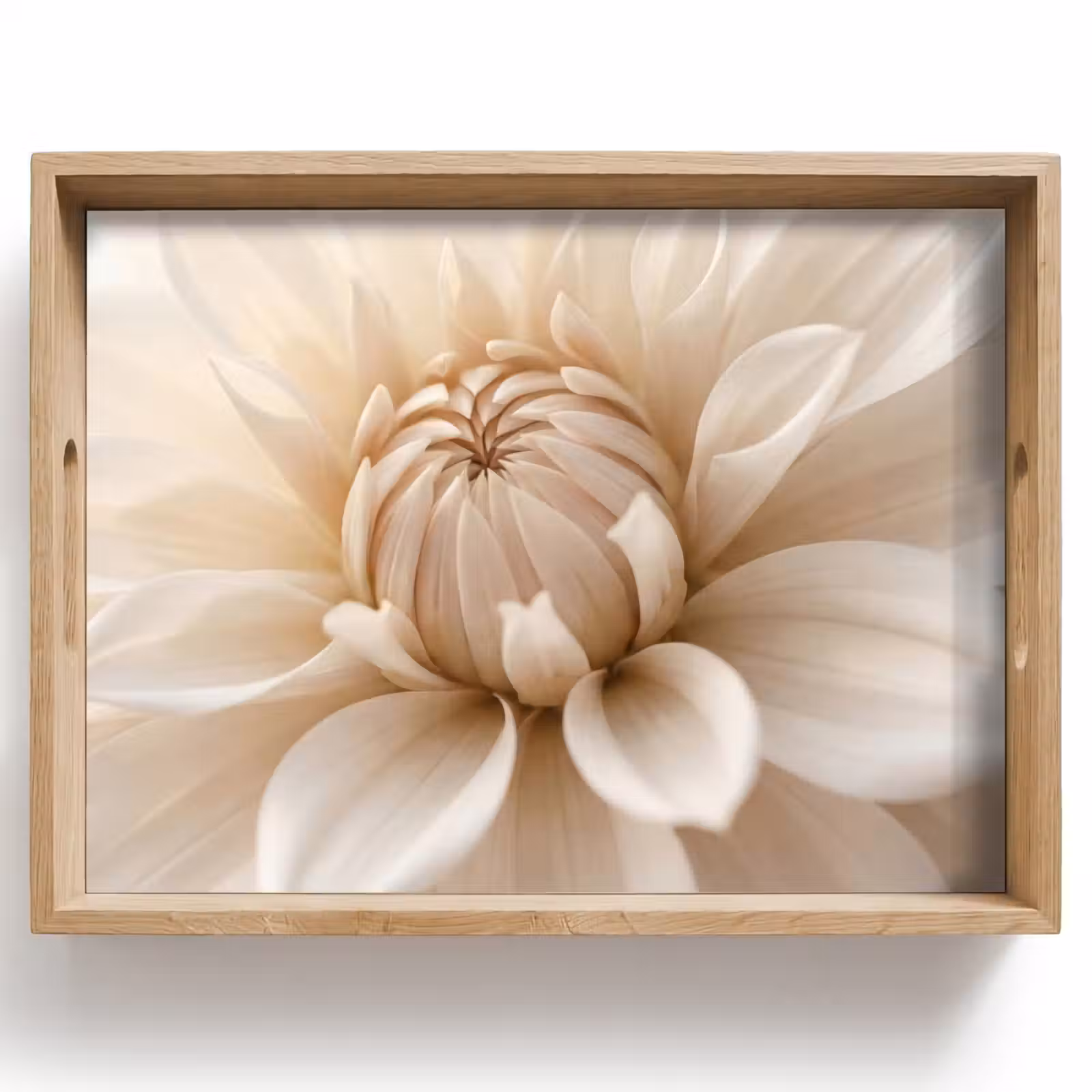 Vassoio - Fiore - Dalia - Bianco — 1